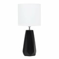 Lighting Business Ceramic Prism Table Lamp, Black LI2752017